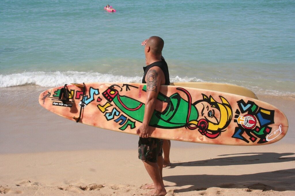 surfer, painted surfboard, hawaii-175887.jpg