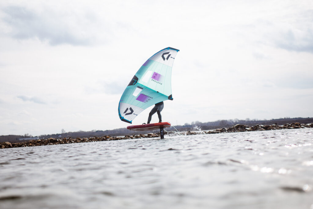 Wingfoil les op het Oostvoornse Meer